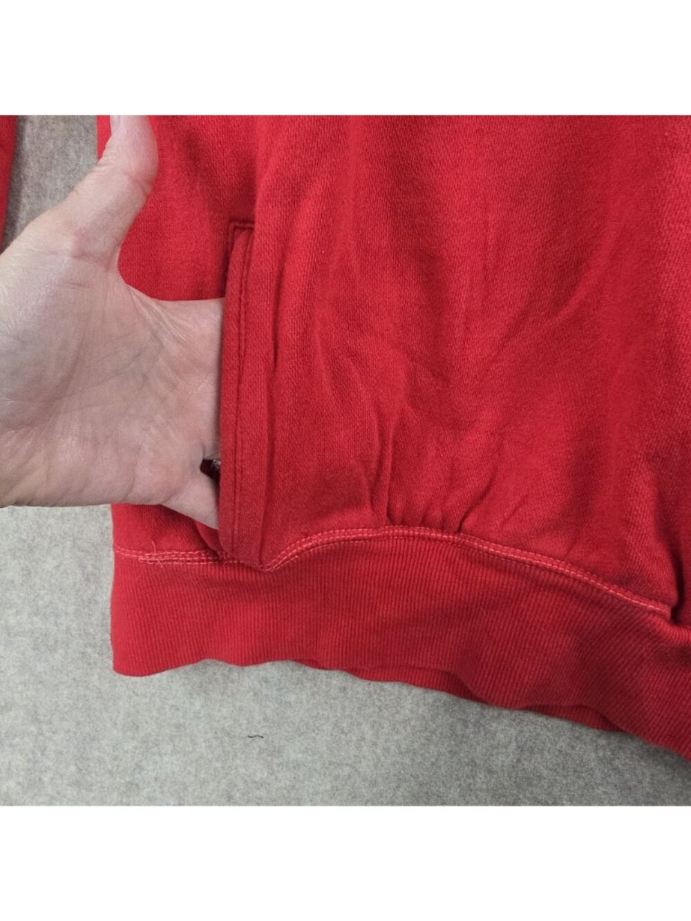Camp David Small Red Edinburgh University Pullover Sweatshirt Cotton-Blend - Picture 3 of 8